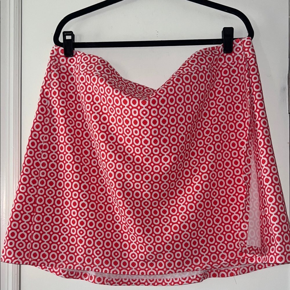 Ripskirt Hawaii Pink & White Circle-Print Skater Skirt
